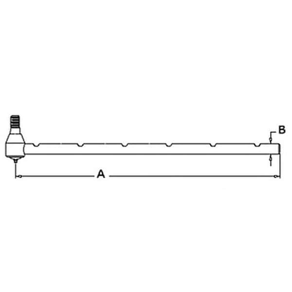 Aftermarket Tie Rod Fits Fiat 100-90 110-90 446 45-66 466 50-66 55-46 55-56 55-66 55-90 566 4998975 - main